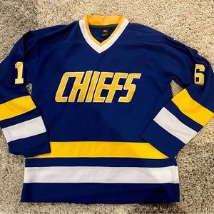 Hanson brothers Slapshot movie hockey Jersey